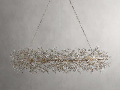 Fiore Sculpted Petals Oval Chandelier