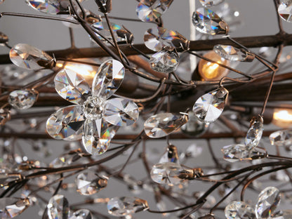 Fiore Sculpted Petals Oval Chandelier