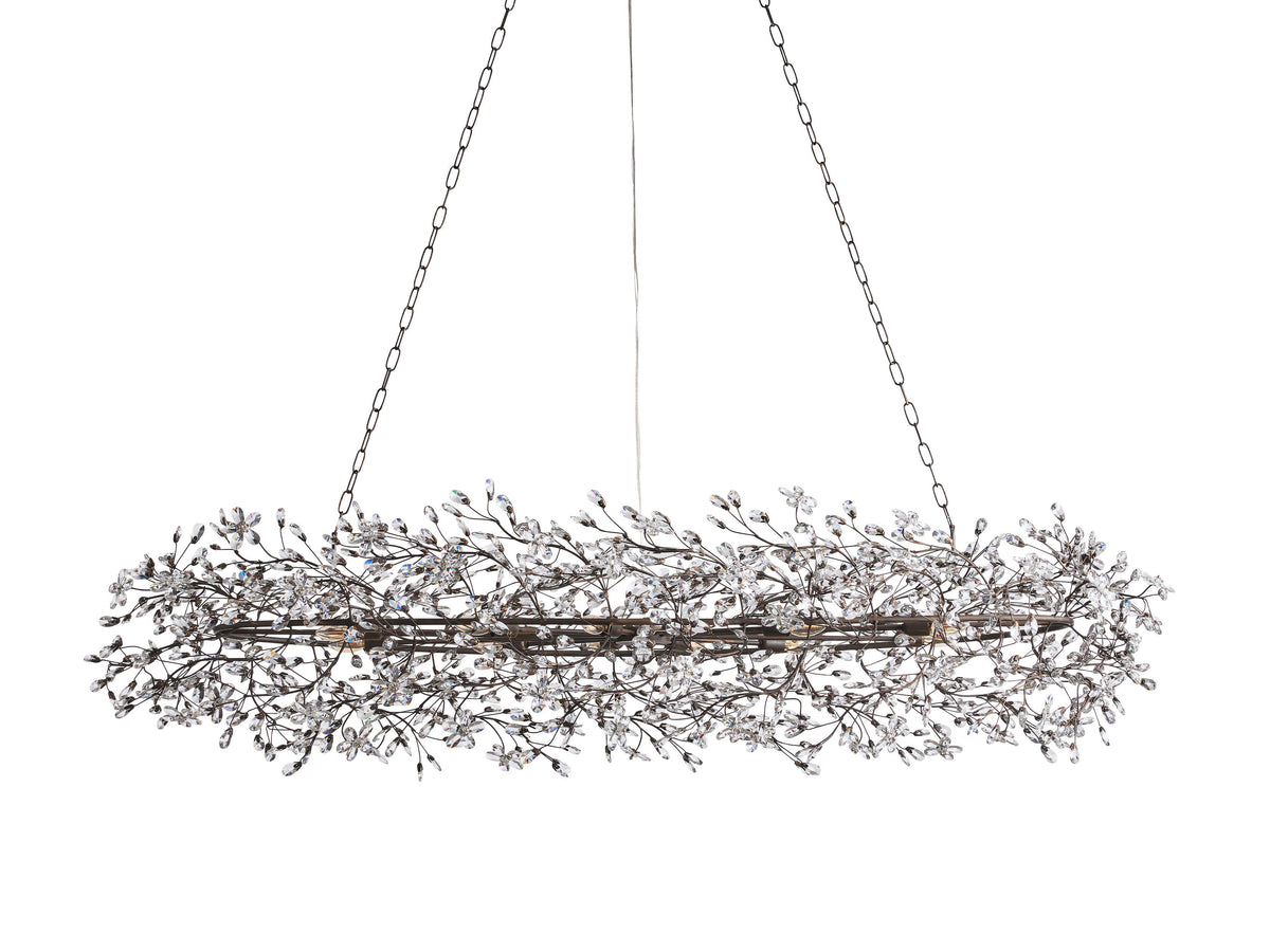 Fiore Sculpted Petals Oval Chandelier