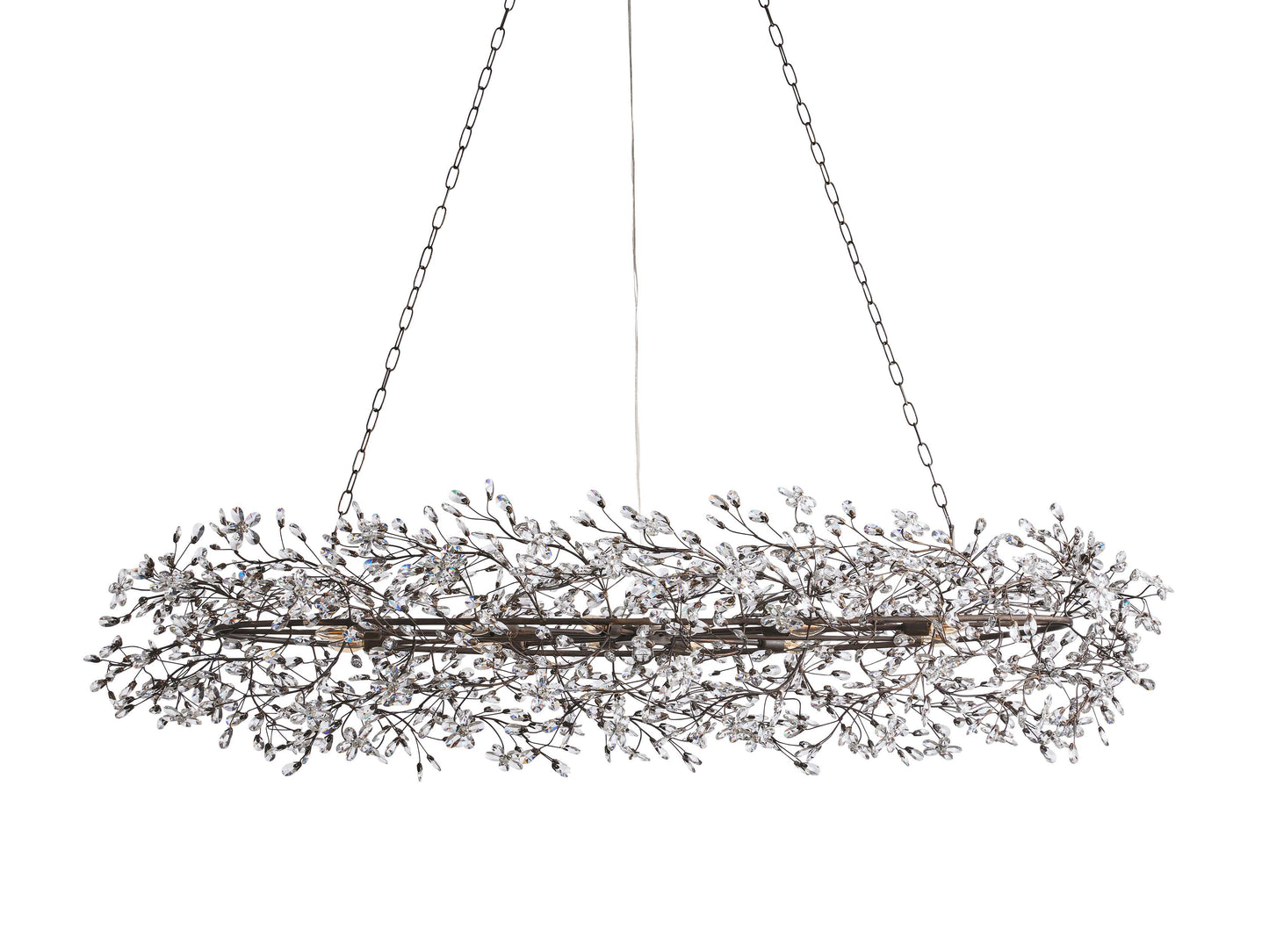 Fiore Sculpted Petals Oval Chandelier