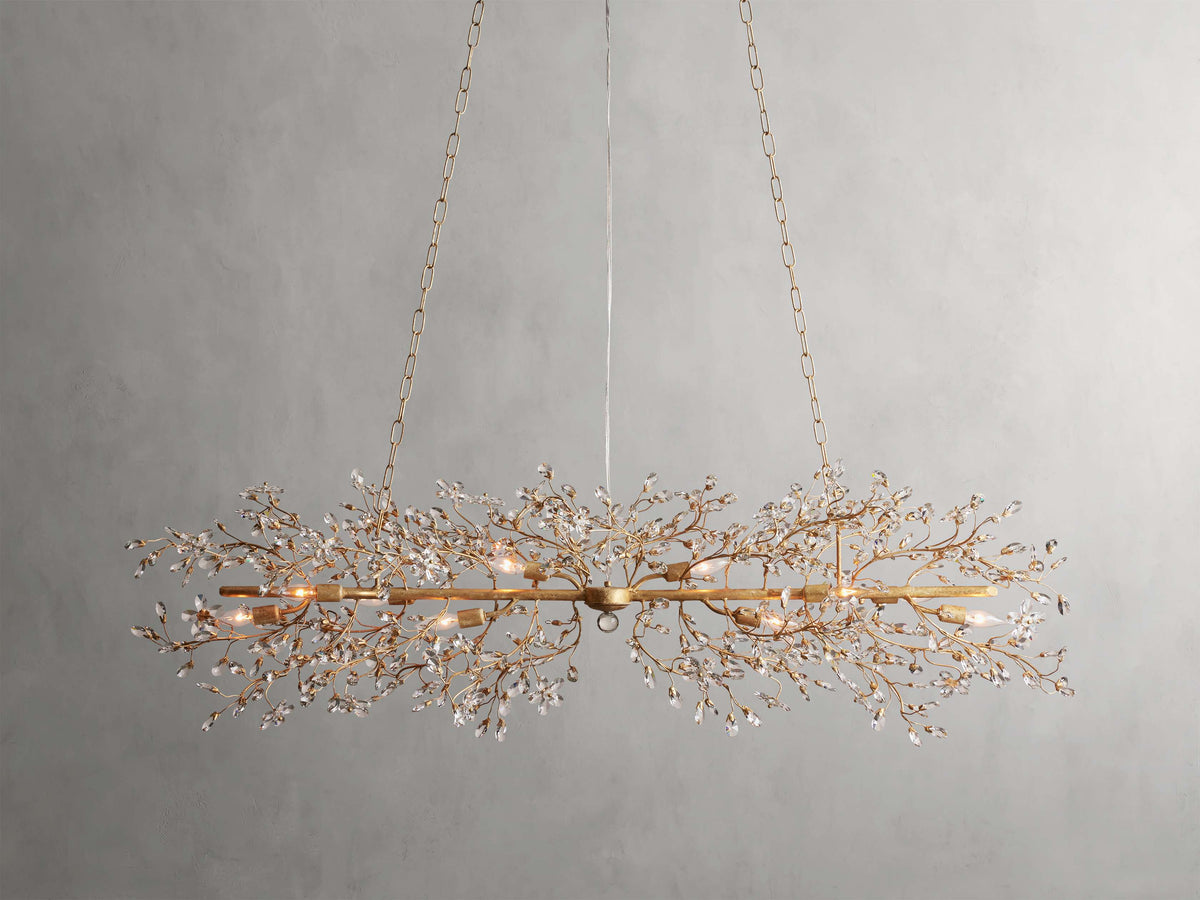 Fiore Sculpted Petals Linear Chandelier