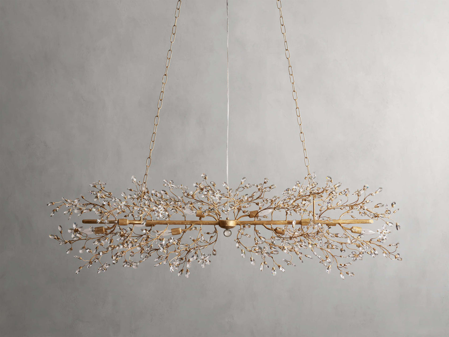 Fiore Sculpted Petals Linear Chandelier