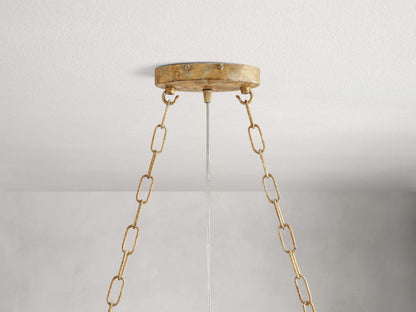 Fiore Sculpted Petals Linear Chandelier