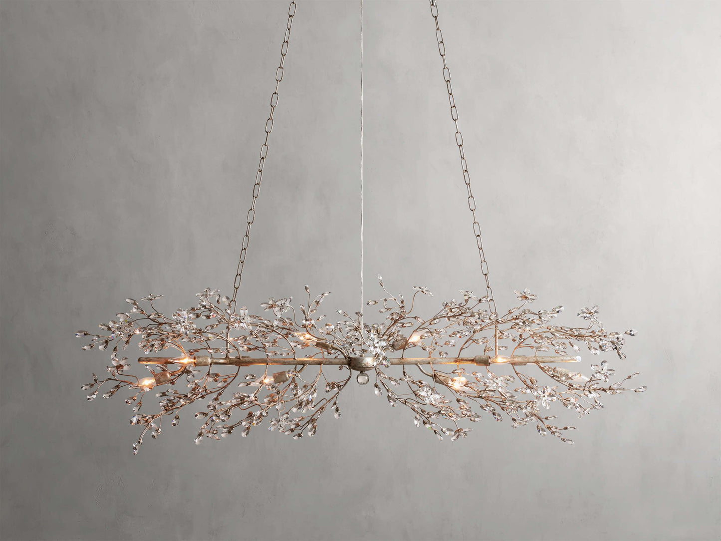 Fiore Sculpted Petals Linear Chandelier