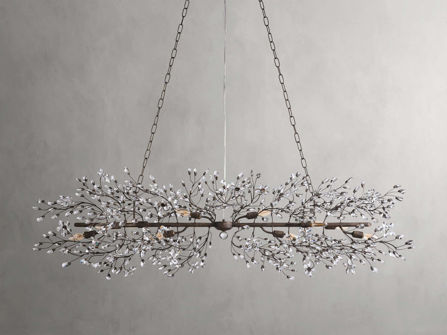 Fiore Sculpted Petals Linear Chandelier
