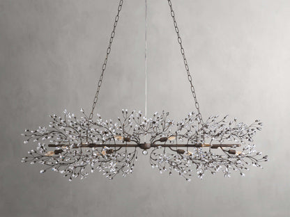 Fiore Sculpted Petals Linear Chandelier