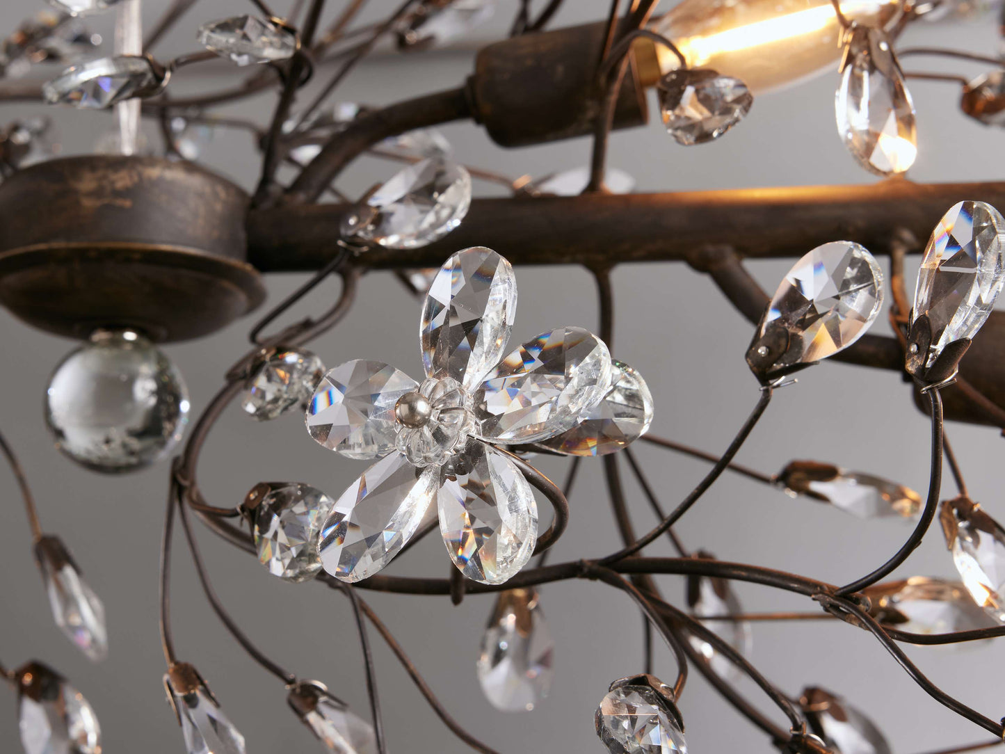 Fiore Sculpted Petals Linear Chandelier