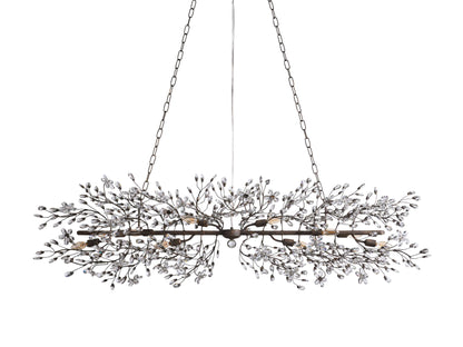 Fiore Sculpted Petals Linear Chandelier