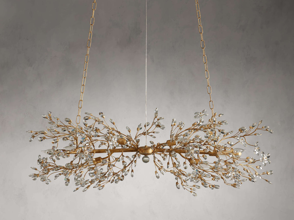 Fiore Sculpted Petals Linear Chandelier
