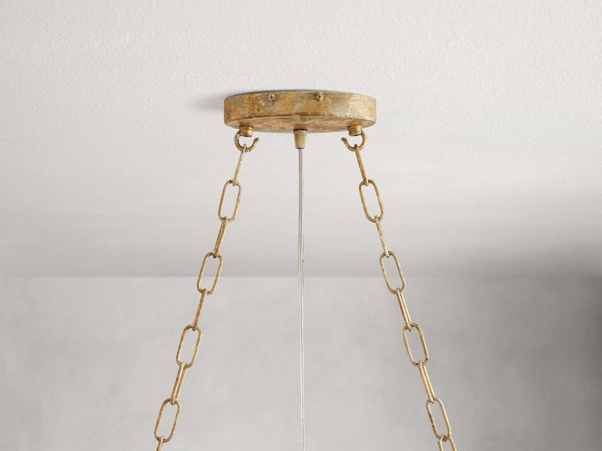 Fiore Sculpted Petals Linear Chandelier