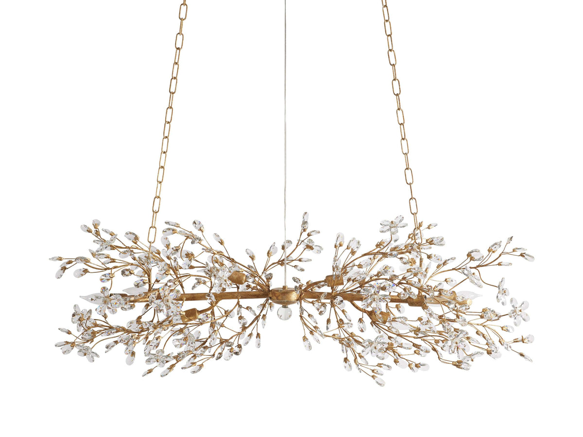 Fiore Sculpted Petals Linear Chandelier