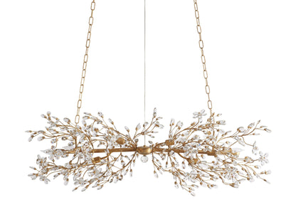 Fiore Sculpted Petals Linear Chandelier