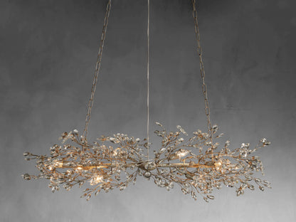 Fiore Sculpted Petals Linear Chandelier