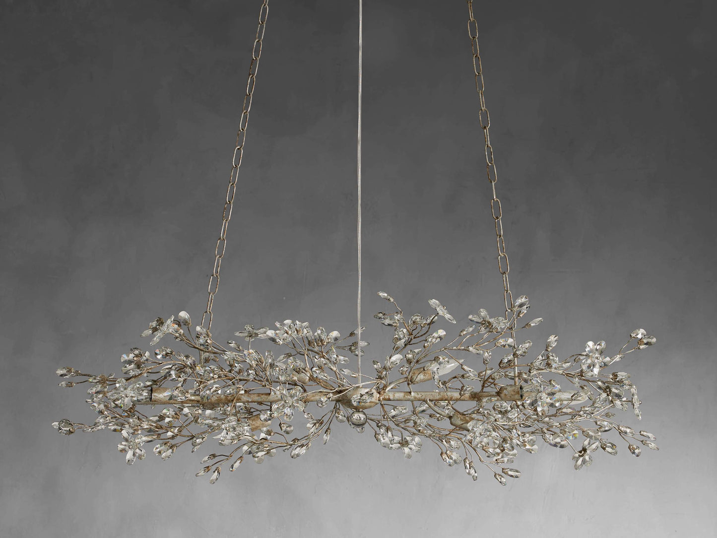 Fiore Sculpted Petals Linear Chandelier