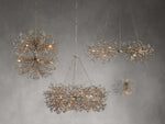 Fiore Sculpted Petals Linear Chandelier
