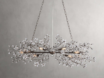 Fiore Sculpted Petals Linear Chandelier