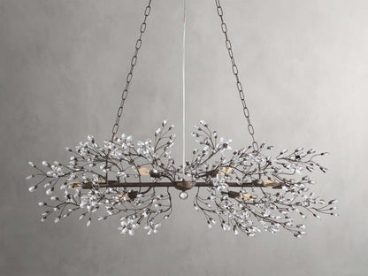 Fiore Sculpted Petals Linear Chandelier