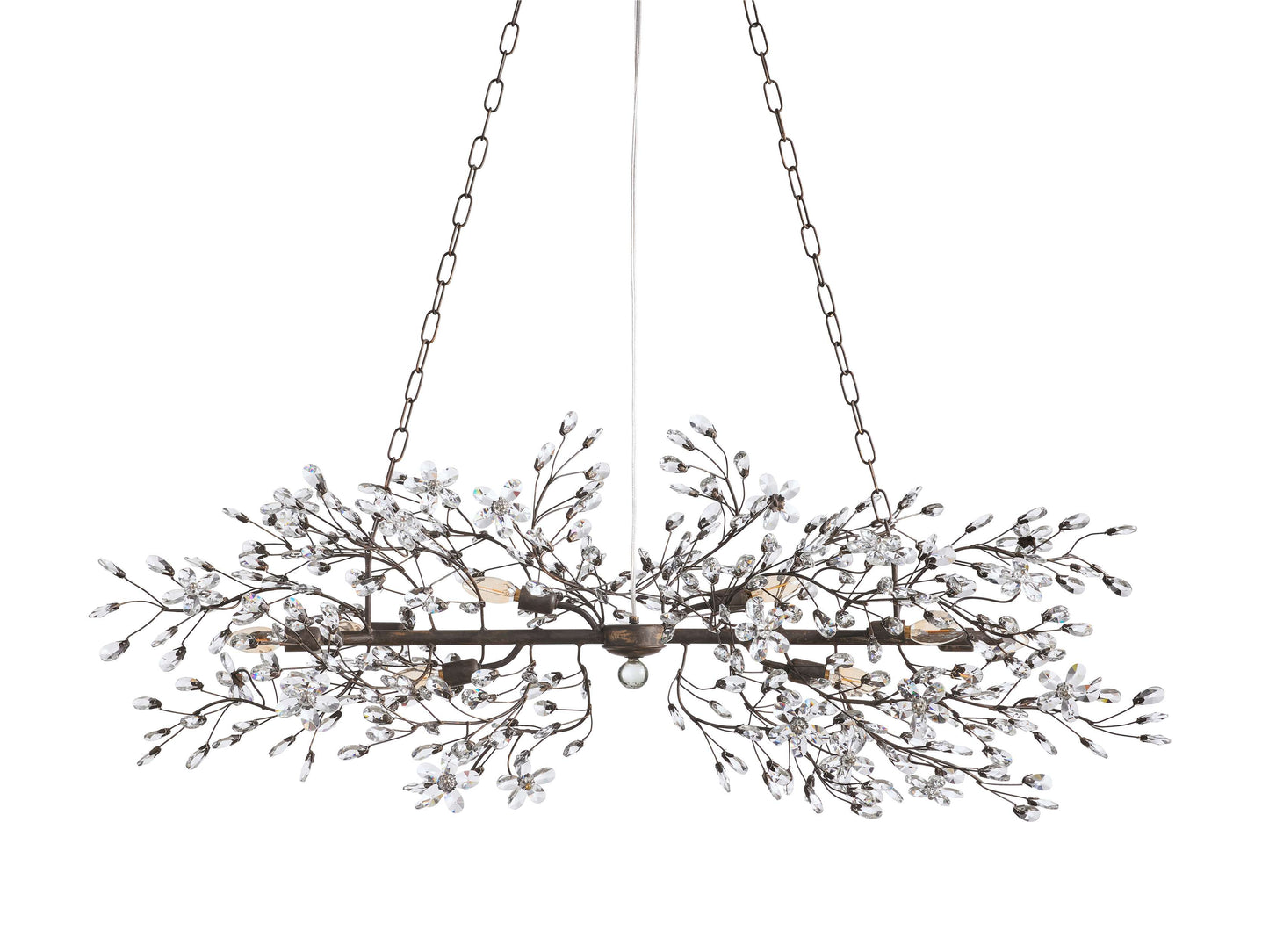 Fiore Sculpted Petals Linear Chandelier