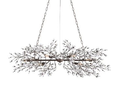 Fiore Sculpted Petals Linear Chandelier
