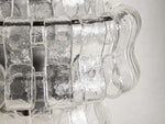 Ghiaccio Textured Glass Wall Sconces