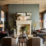 Ghiaccio Handcrafted Glass Round Chandelier