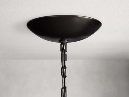 Ghiaccio Handcrafted Glass Round Chandelier