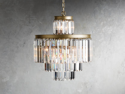 Leyland Prism Crystal Tiered Chandelier