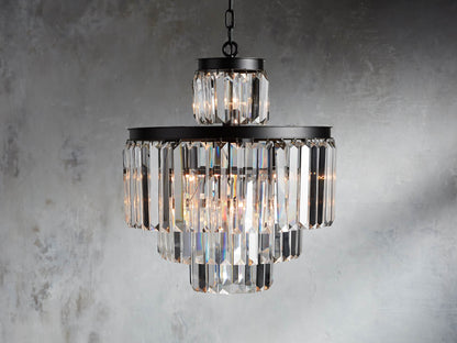 Leyland Prism Crystal Tiered Chandelier