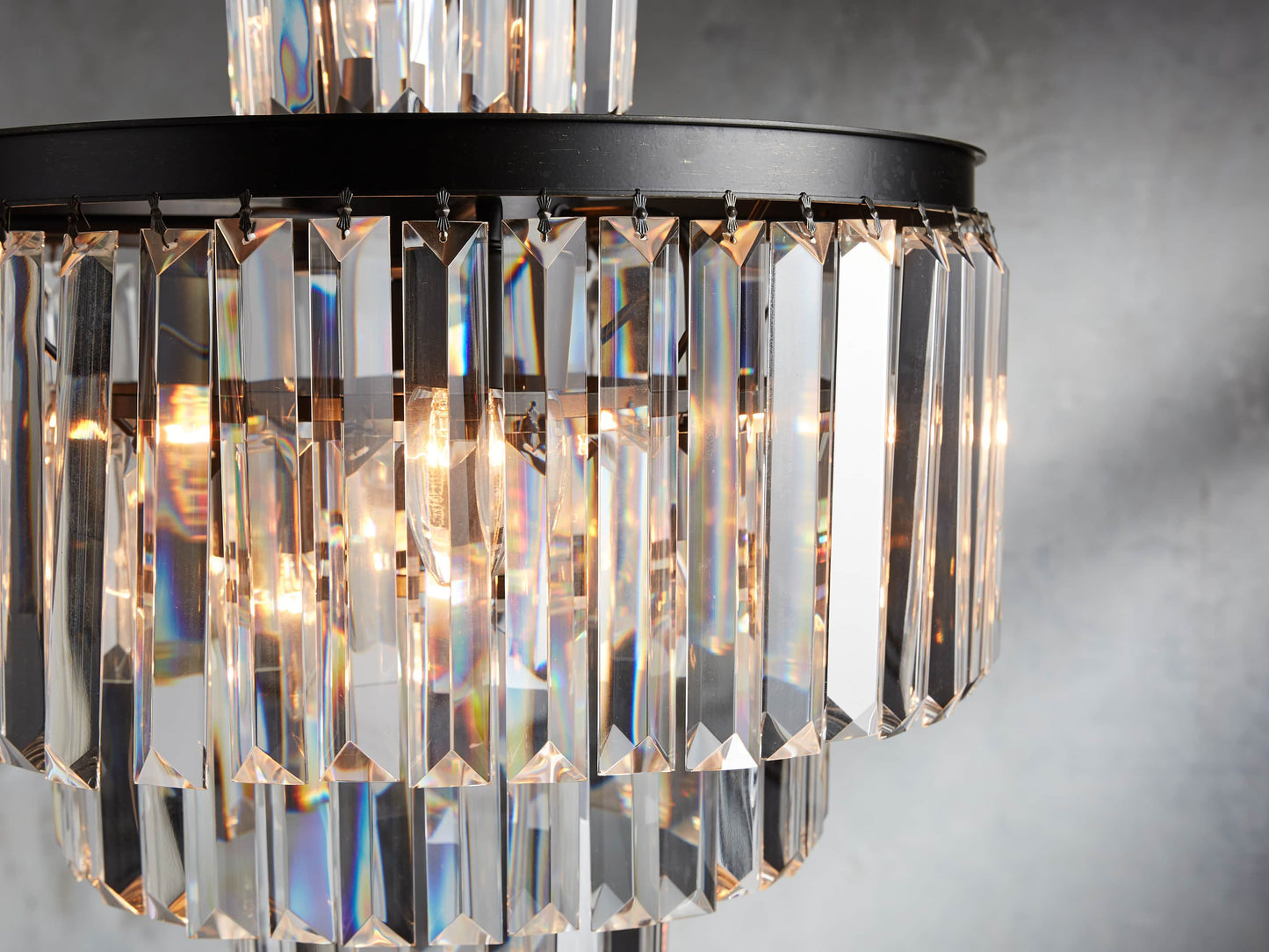 Leyland Prism Crystal Tiered Chandelier