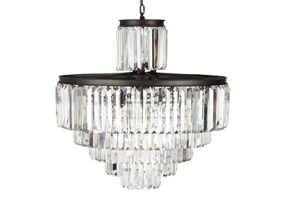 Leyland Prism Crystal Tiered Chandelier