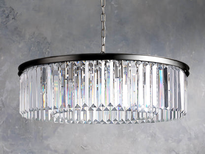Leyland Prism Crystal Round Chandelier