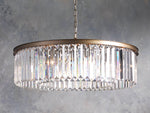 Leyland Faceted Deco Round Chandelier