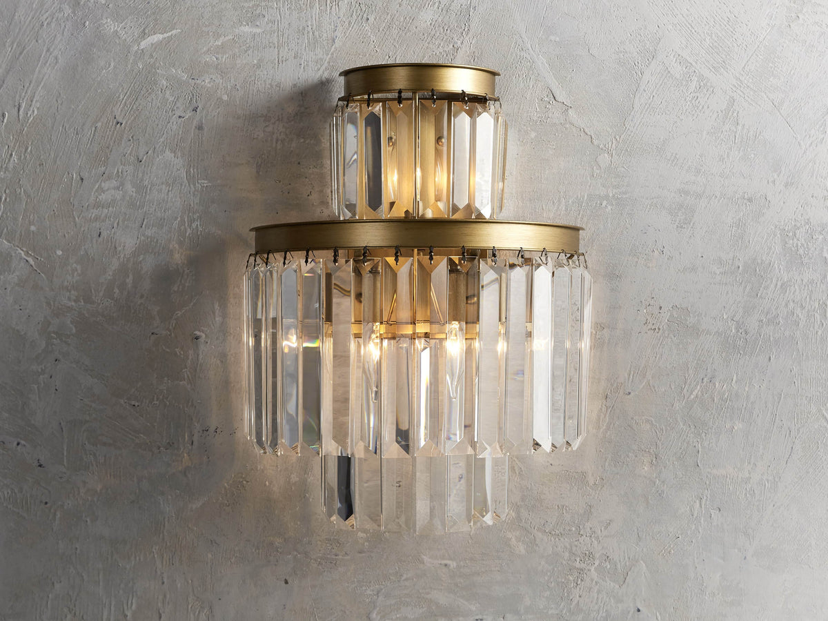 Leyland Prism Crystal Wall Sconce