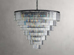 Leyland Prism Crystal Tiered Round Chandelier