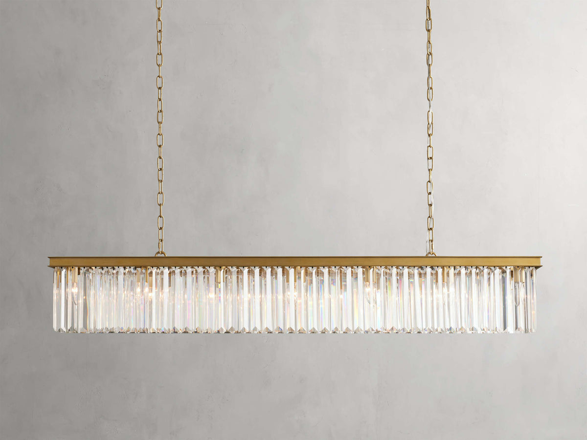 Leyland Prism Crystal Rectangular Chandelier