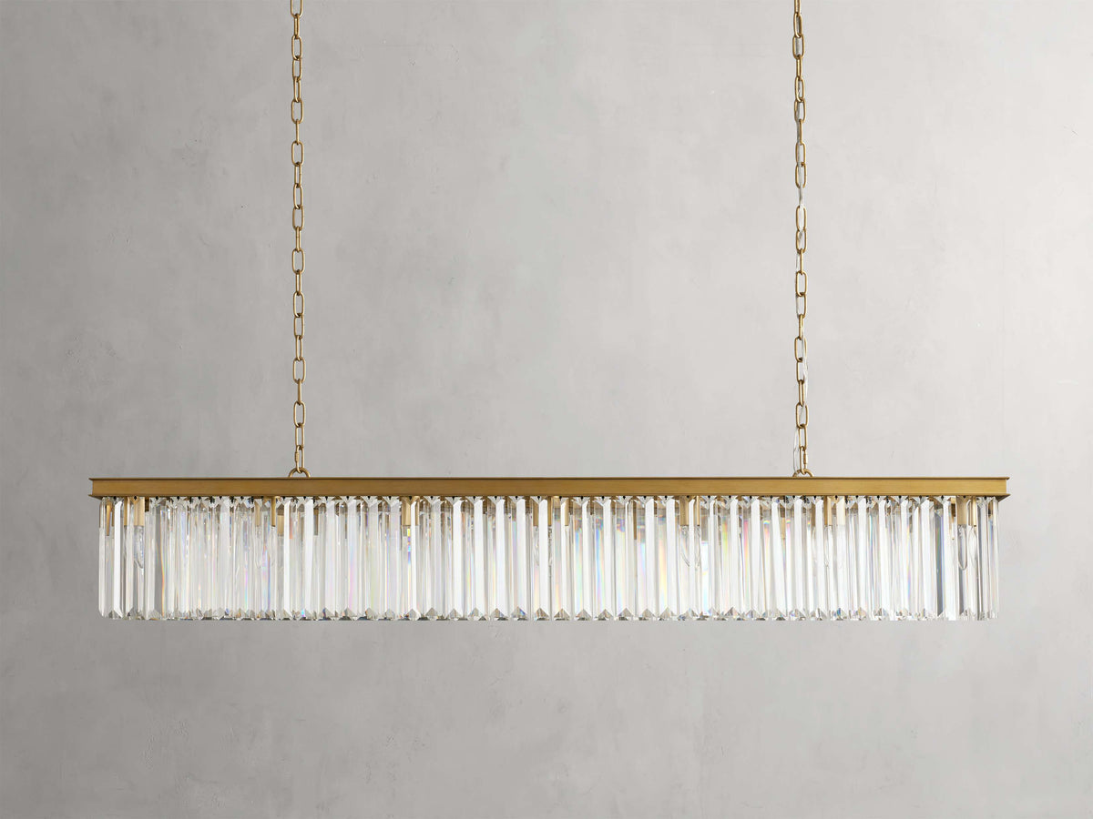 Leyland Prism Crystal Rectangular Chandelier