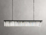 Leyland Faceted Deco Rectangular Chandelier