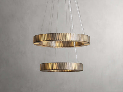 Jeunet Artisan Crafted	 Two-Tier Round Chandelier