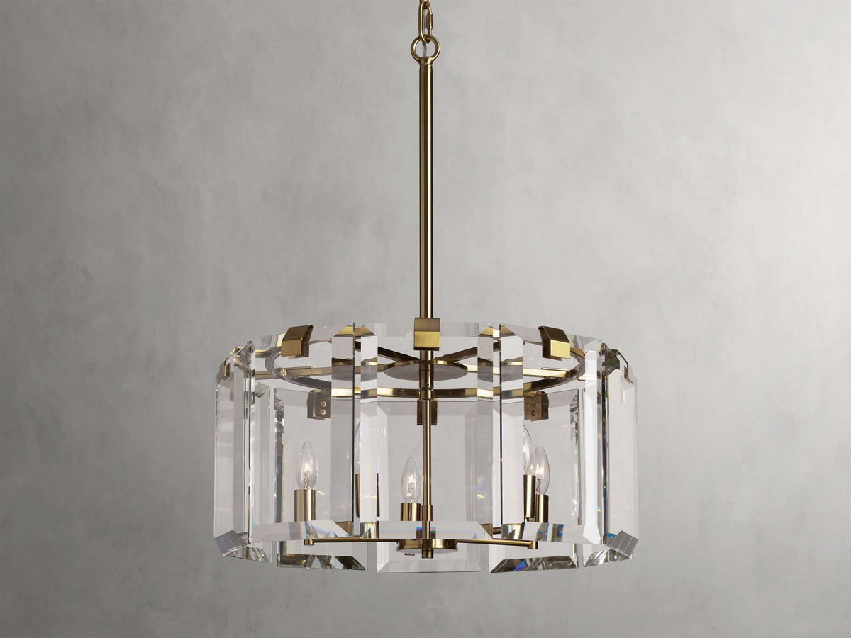 Amaya Luxe Crystal Round Chandelier