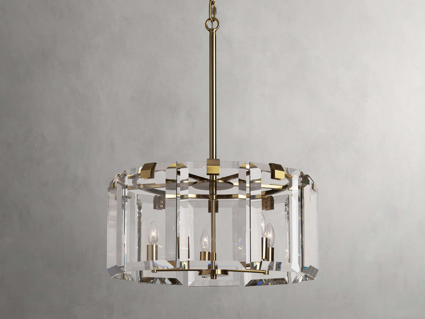 Amaya Luxe Crystal Round Chandelier