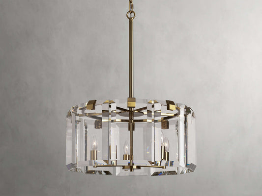 Amaya Luxe Crystal Round Chandelier
