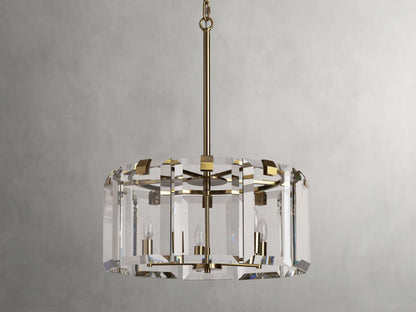 Amaya Luxe Crystal Round Chandelier