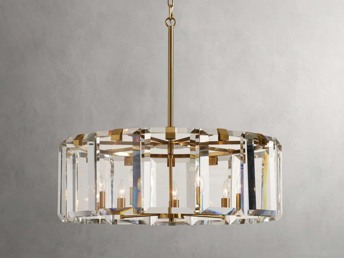 Amaya Luxe Crystal Round Chandelier