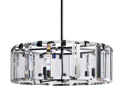 Amaya Luxe Crystal Round Chandelier