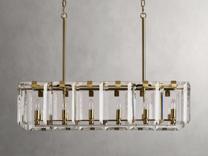 Amaya Delicate Crystal Rectangular Chandelier