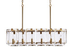 Amaya Luxe Crystal Rectangular Chandelier