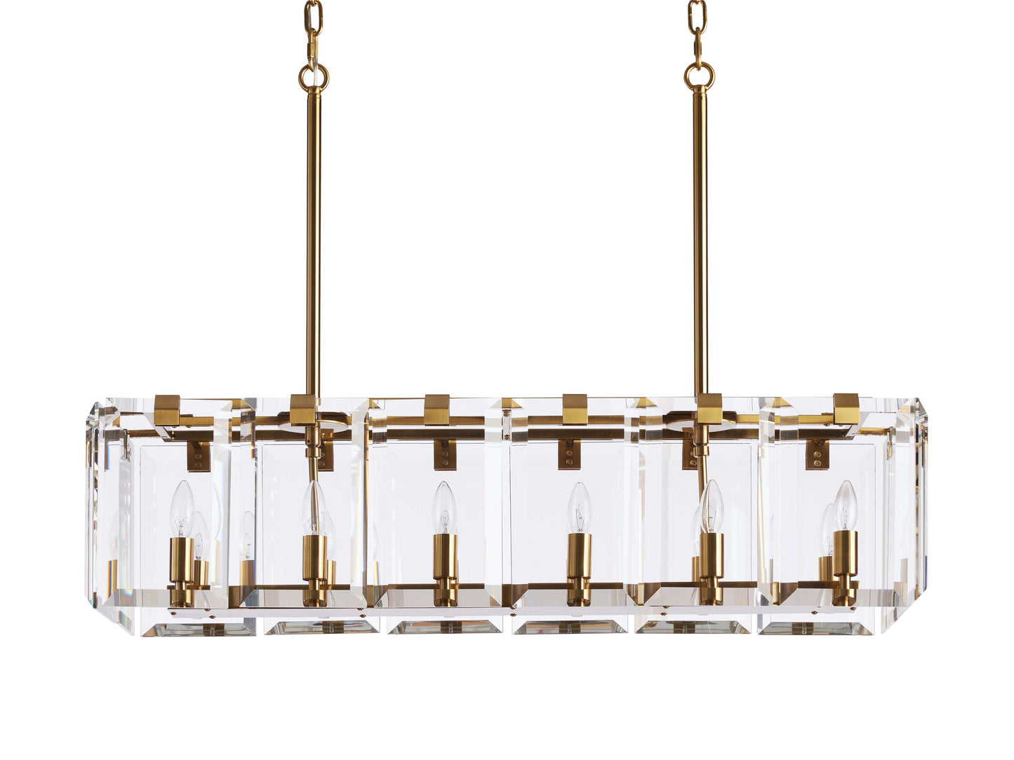 Amaya Delicate Crystal Rectangular Chandelier