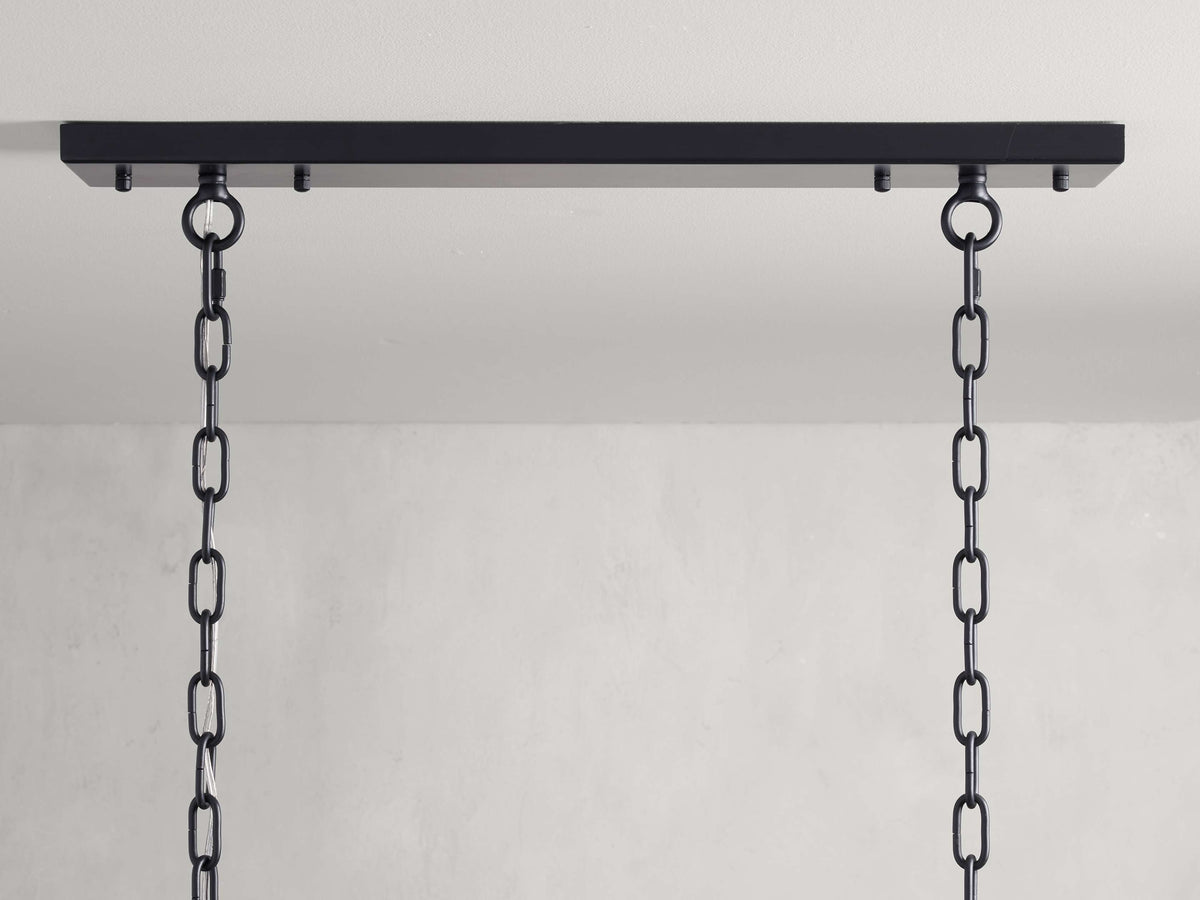 Amaya Luxe Crystal Rectangular Chandelier