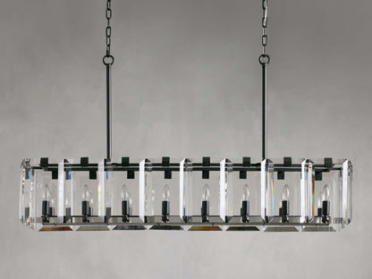 Amaya Delicate Crystal Rectangular Chandelier
