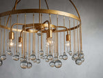 Aubrey Crystal Ball Tiered Round Chandelier